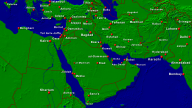 Naher Osten Städte + Grenzen 1920x1080